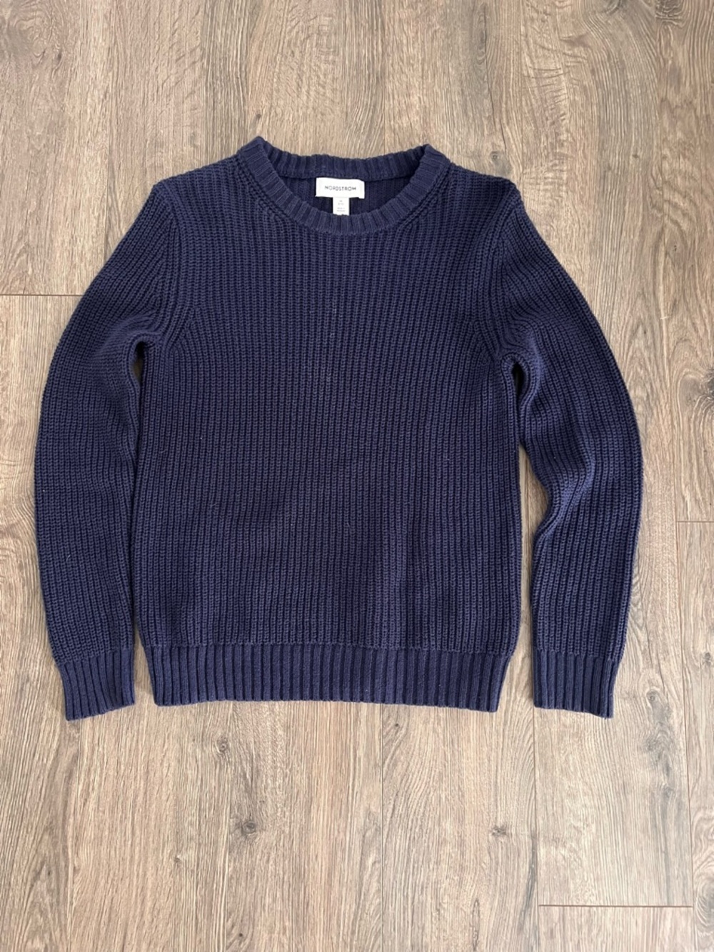 Boys Nordstrom Navy Knit Sweater Size M 8 10 - Picture 2 of 3